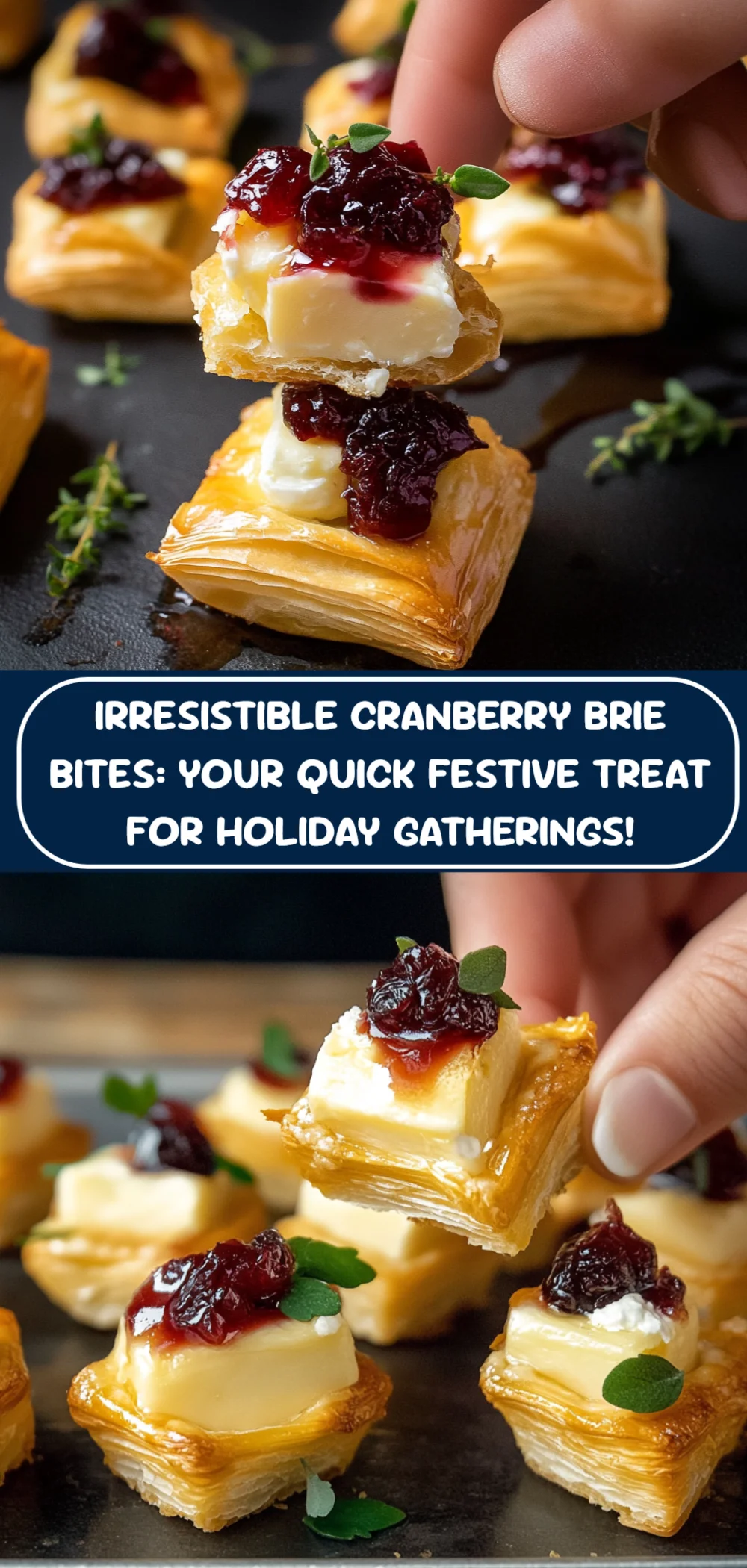 Irresistible Cranberry Brie Bites: Your Quick Festive Treat for Holiday Gatherings!