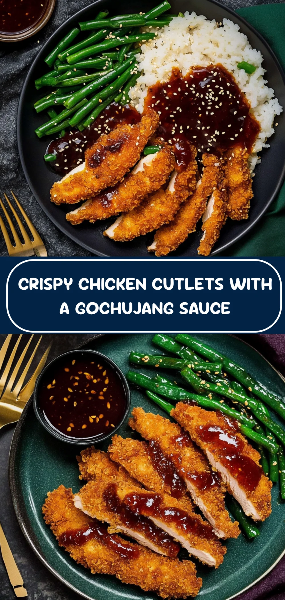Crispy Chicken Cutlets with Gochujang Sauce: A Quick and Delicious Family Favorite!