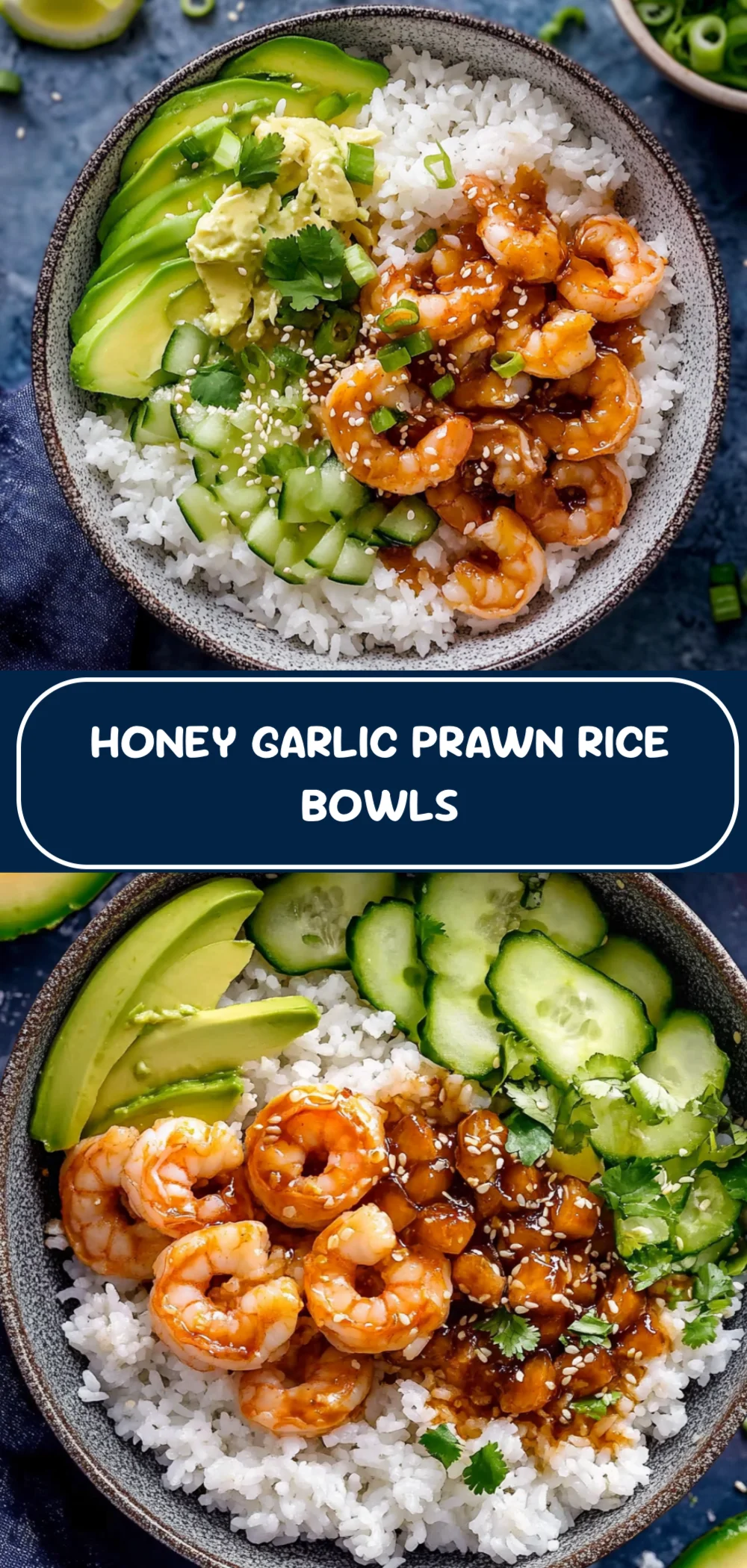 Deliciously Easy Honey Garlic Prawn Rice Bowls for Quick and Flavorful Dinners!