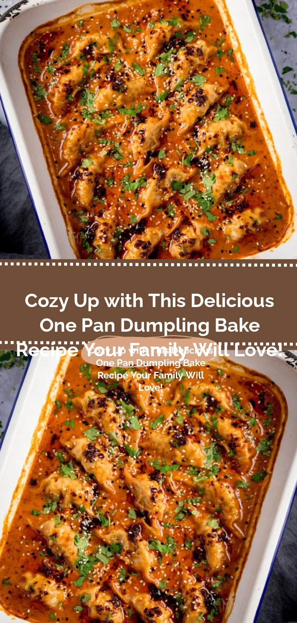Delicious One Pan Dumpling Bake Recipe