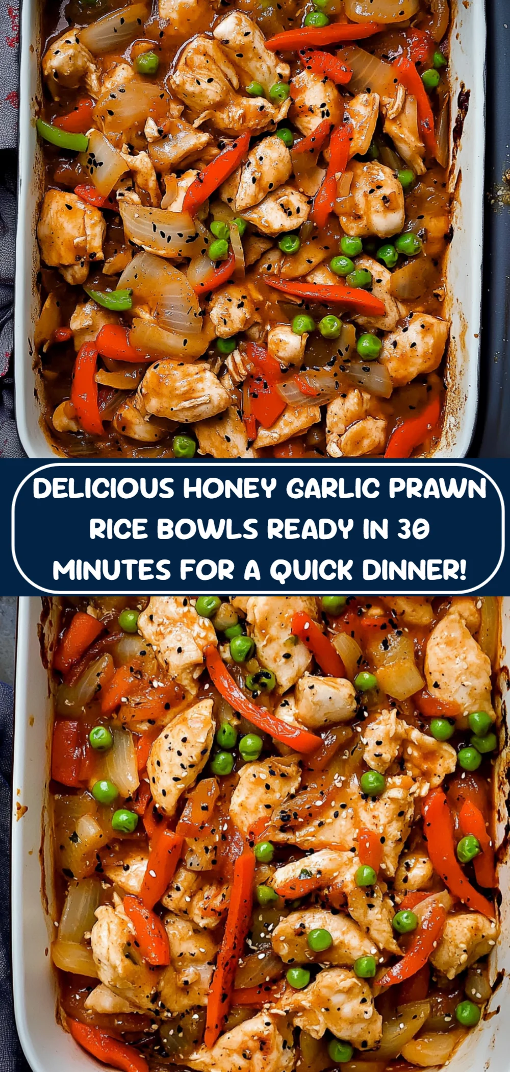 Delicious Honey Garlic Prawn Rice Bowls Ready in 30 Minutes for a Quick Dinner!