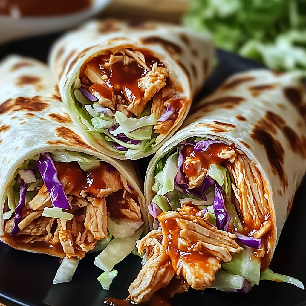 BBQ Chicken Coleslaw Wraps Recipe (Quick and Easy!)