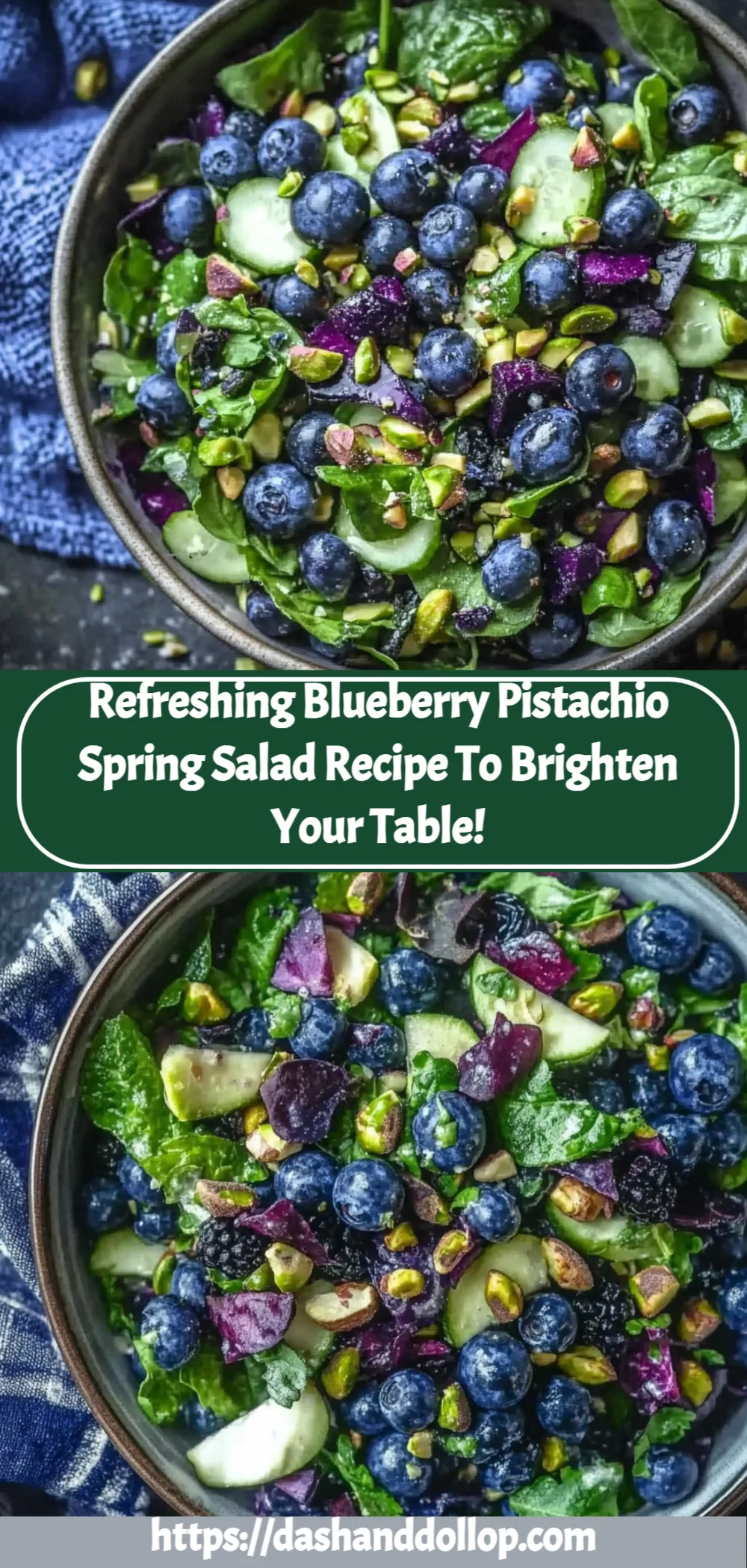Blueberry Pistachio Spring Salad Recipe (Refreshing and Easy to Make!)