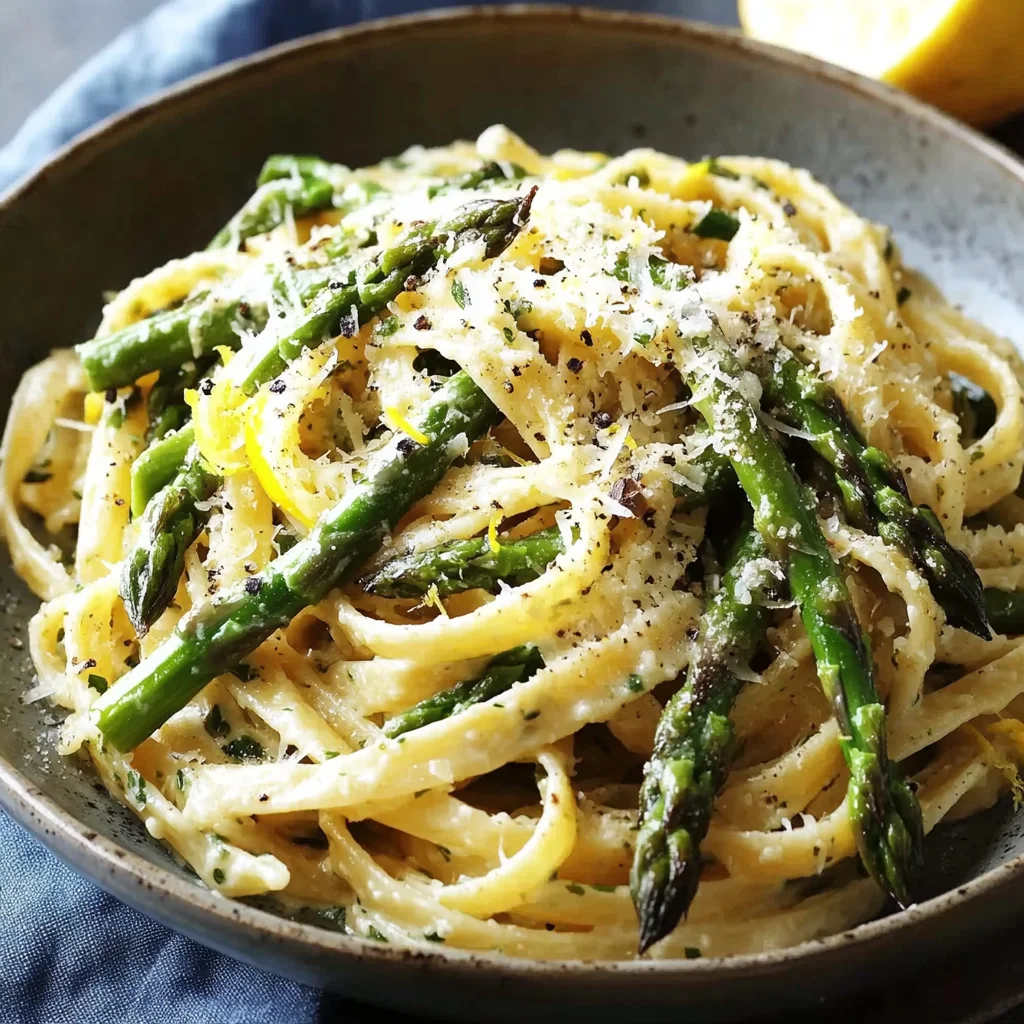 Delightful Asparagus Pasta Recipe with Lemon and Parmesan