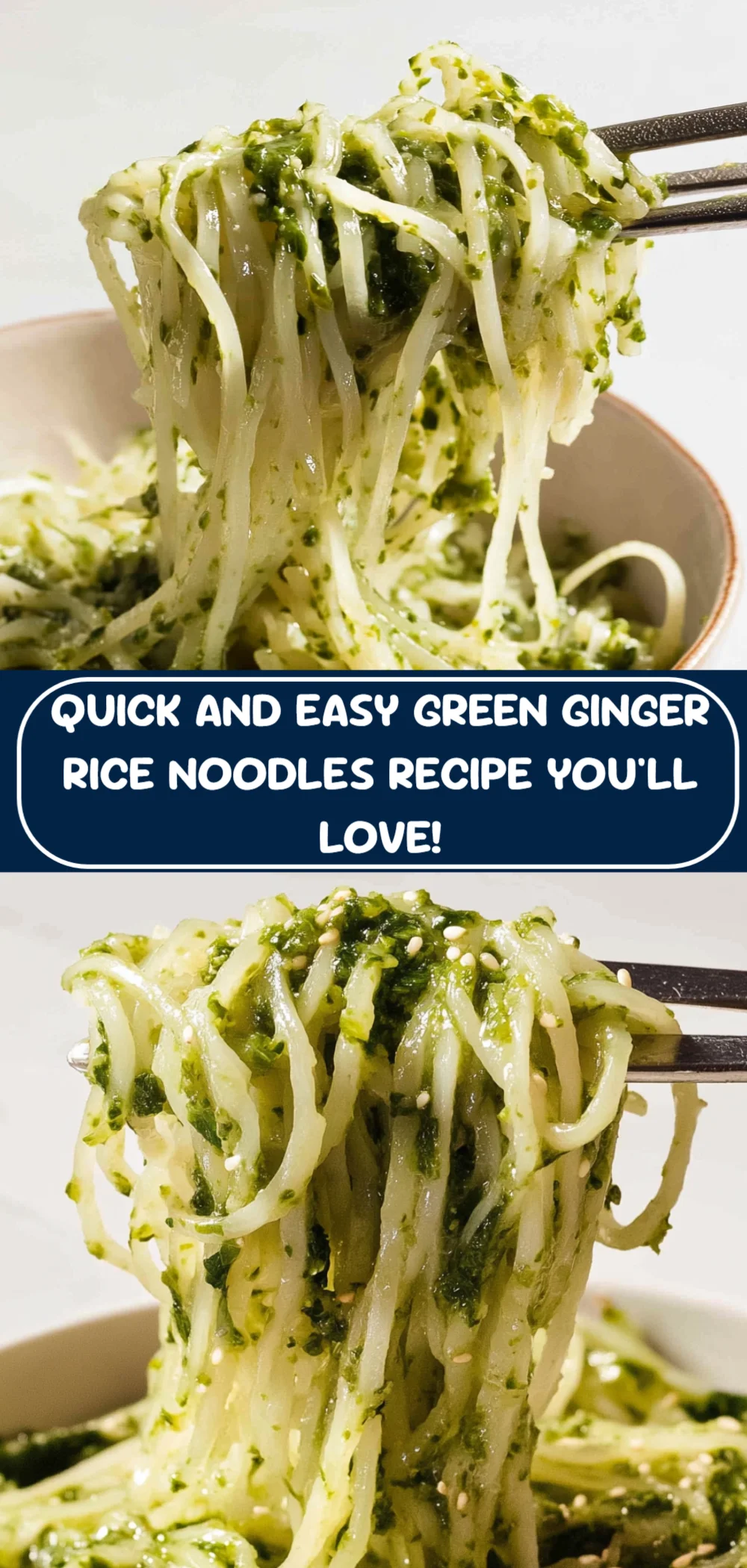 Quick and Easy Green Ginger Rice Noodles Recipe You'll Love!
