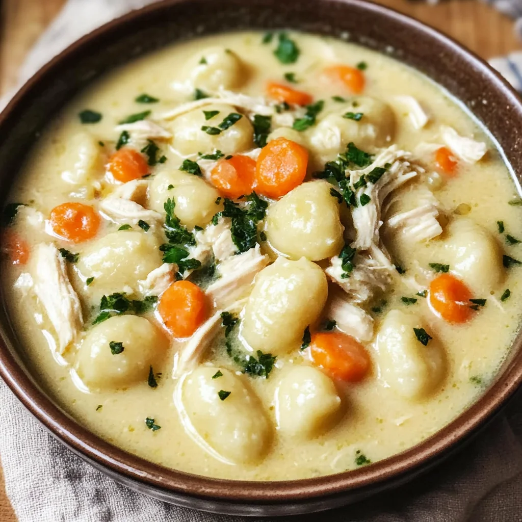 Easy Crockpot Chicken Gnocchi Soup Recipe