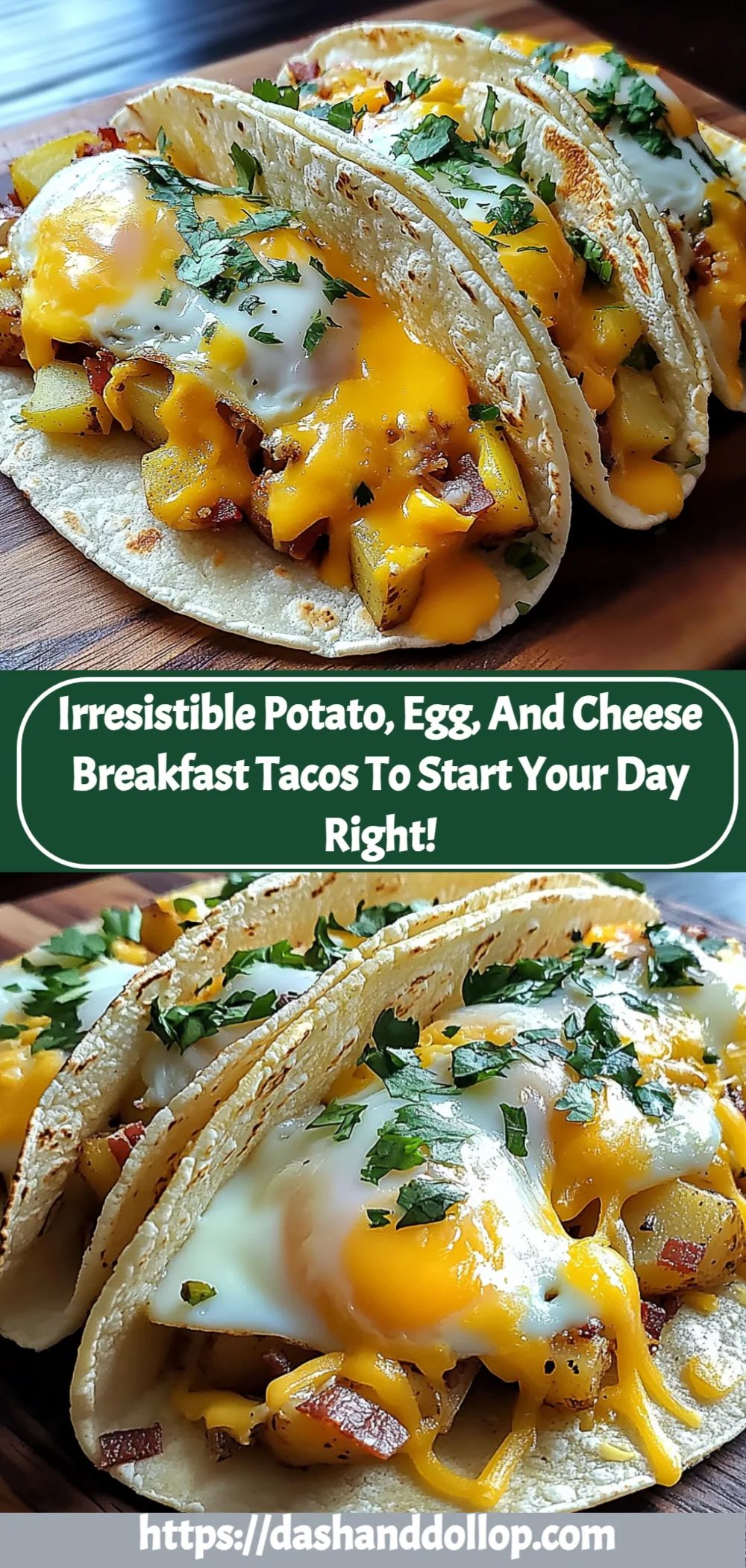 Irresistible Potato, Egg, and Cheese Breakfast Tacos Recipe