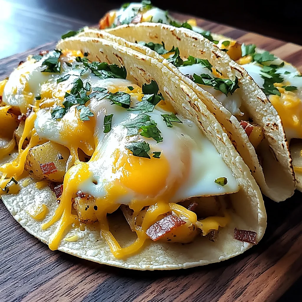 Irresistible Potato, Egg, and Cheese Breakfast Tacos Recipe