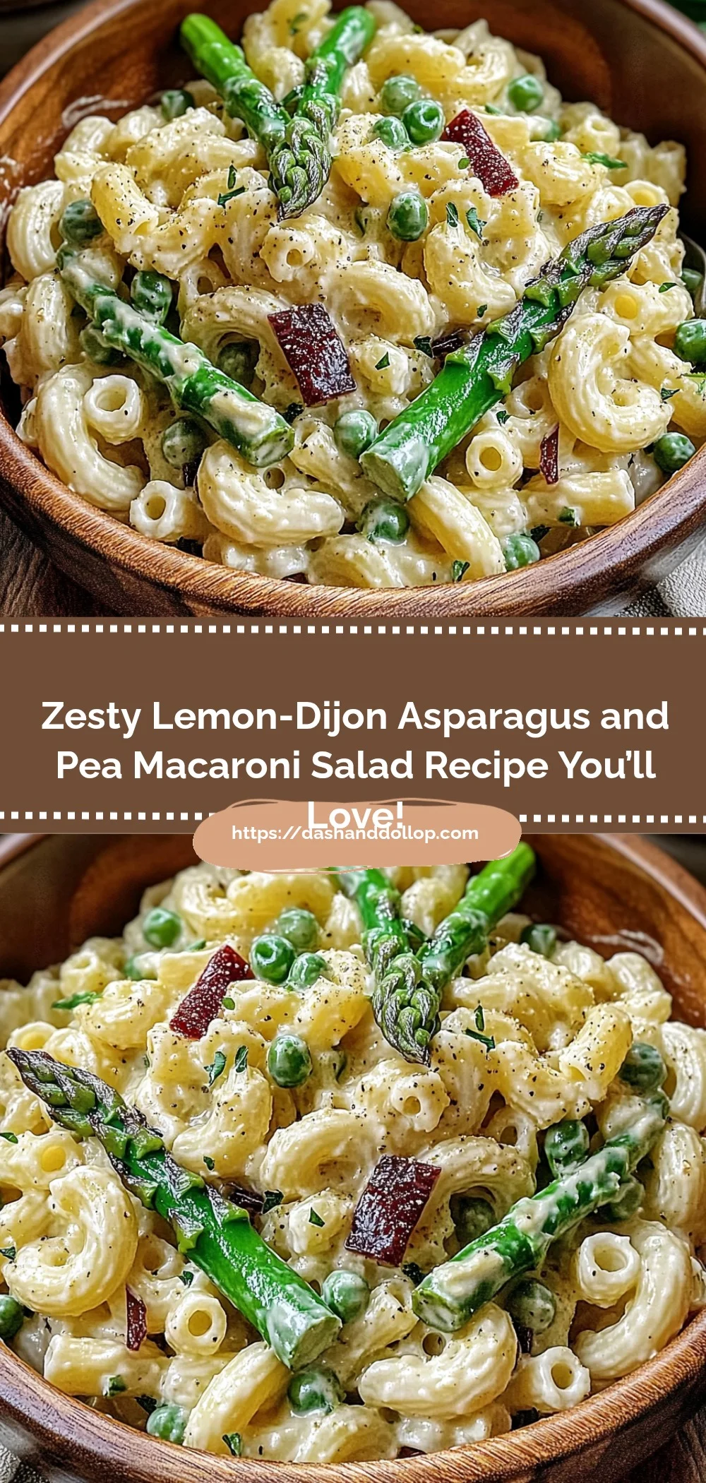 Lemon-Dijon Asparagus and Pea Macaroni Salad Recipe