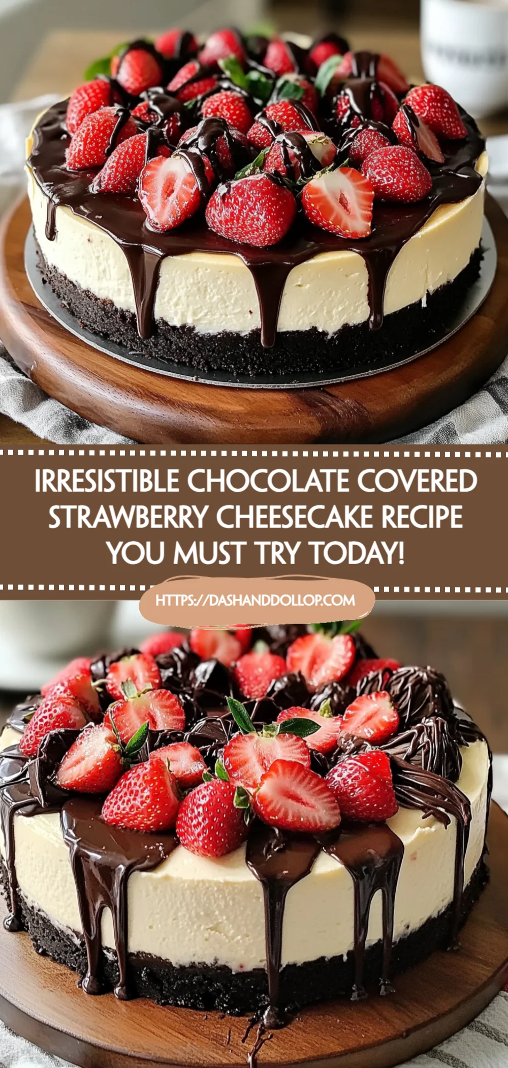 Irresistible Chocolate Covered Strawberry Cheesecake Recipe You Must Try Today!