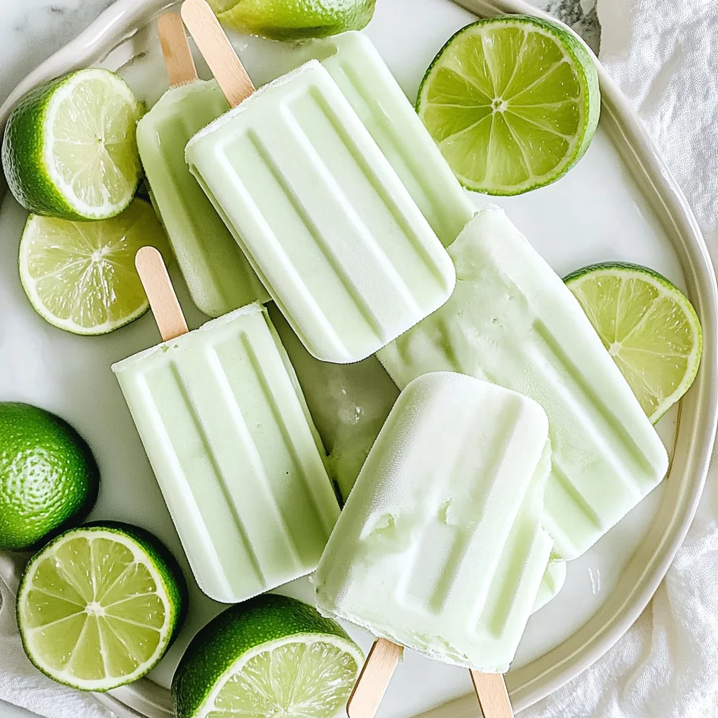 Creamy Lime Popsicles Recipe (Refreshing Summer Treat!)