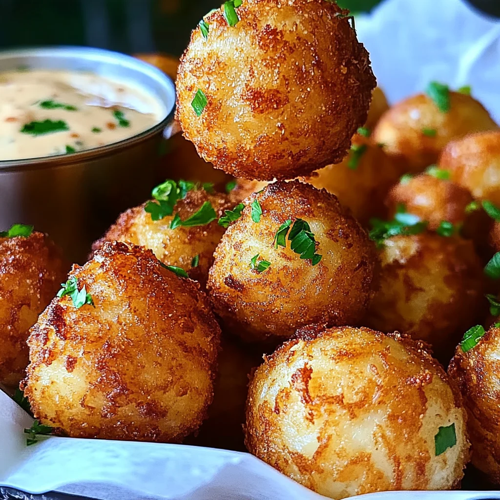 Crispy Deep Fried Onion Balls Recipe with Zesty Cajun Ranch Dip