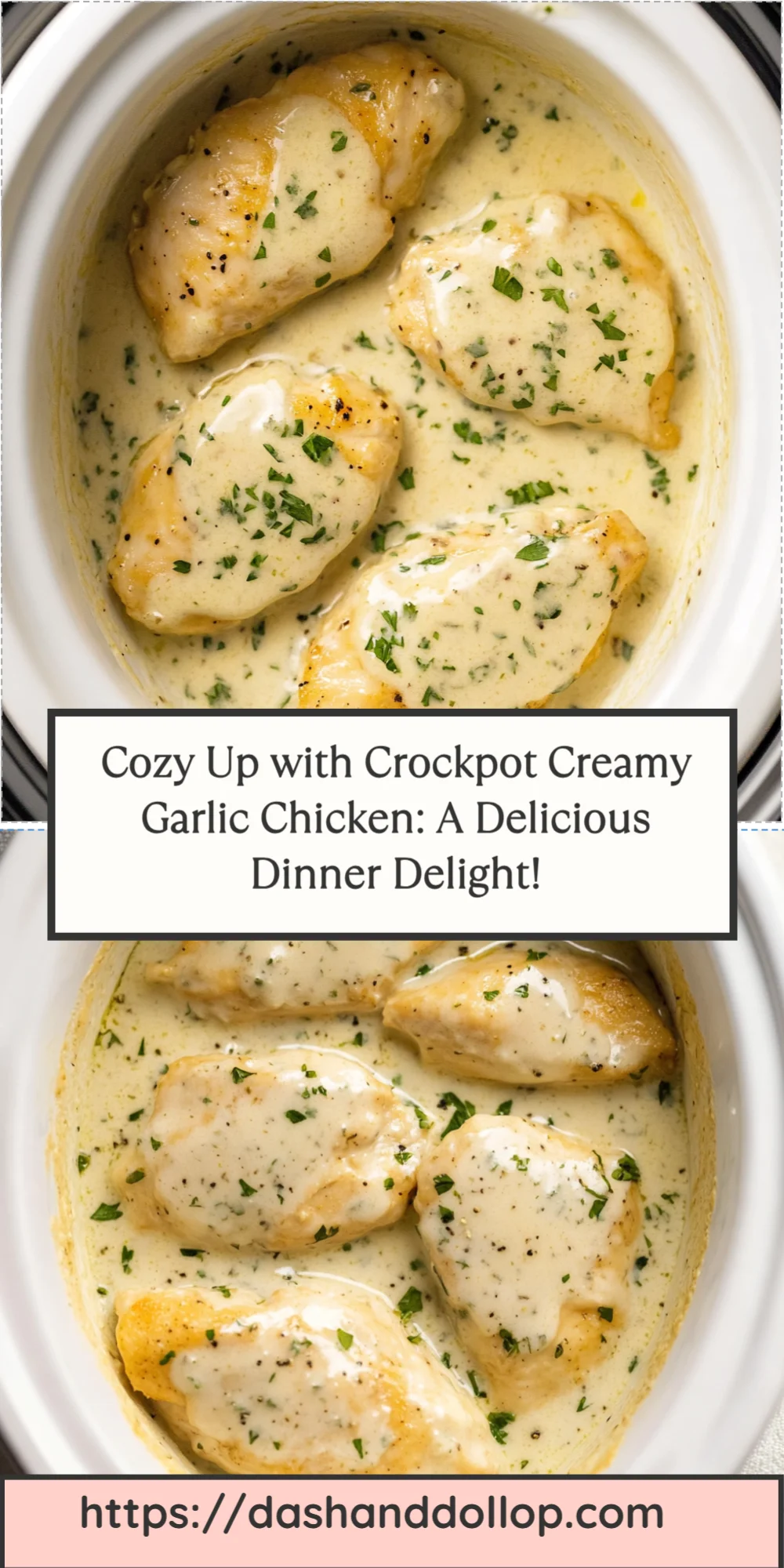 Cozy Up with Crockpot Creamy Garlic Chicken: A Delicious Dinner Delight!