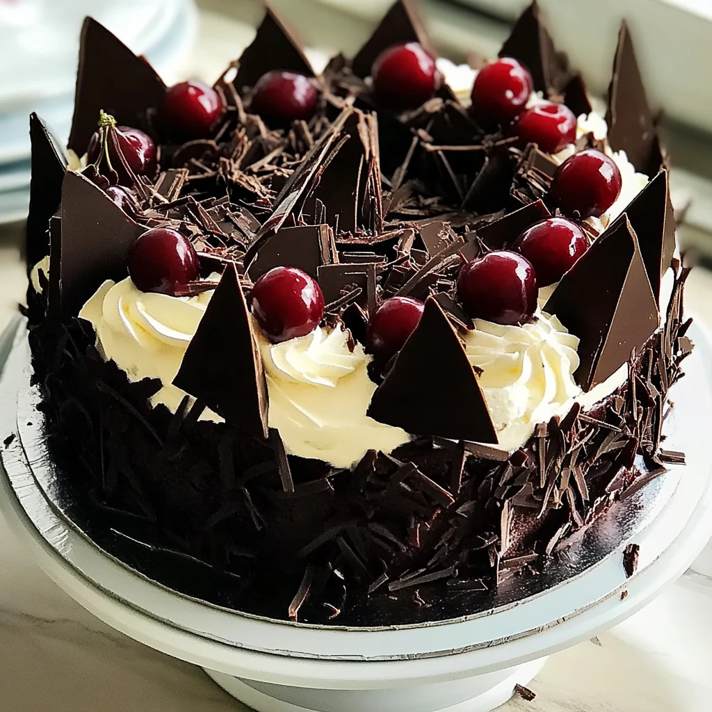 Decadent Black Forest Chocolate Cherry Cake Recipe