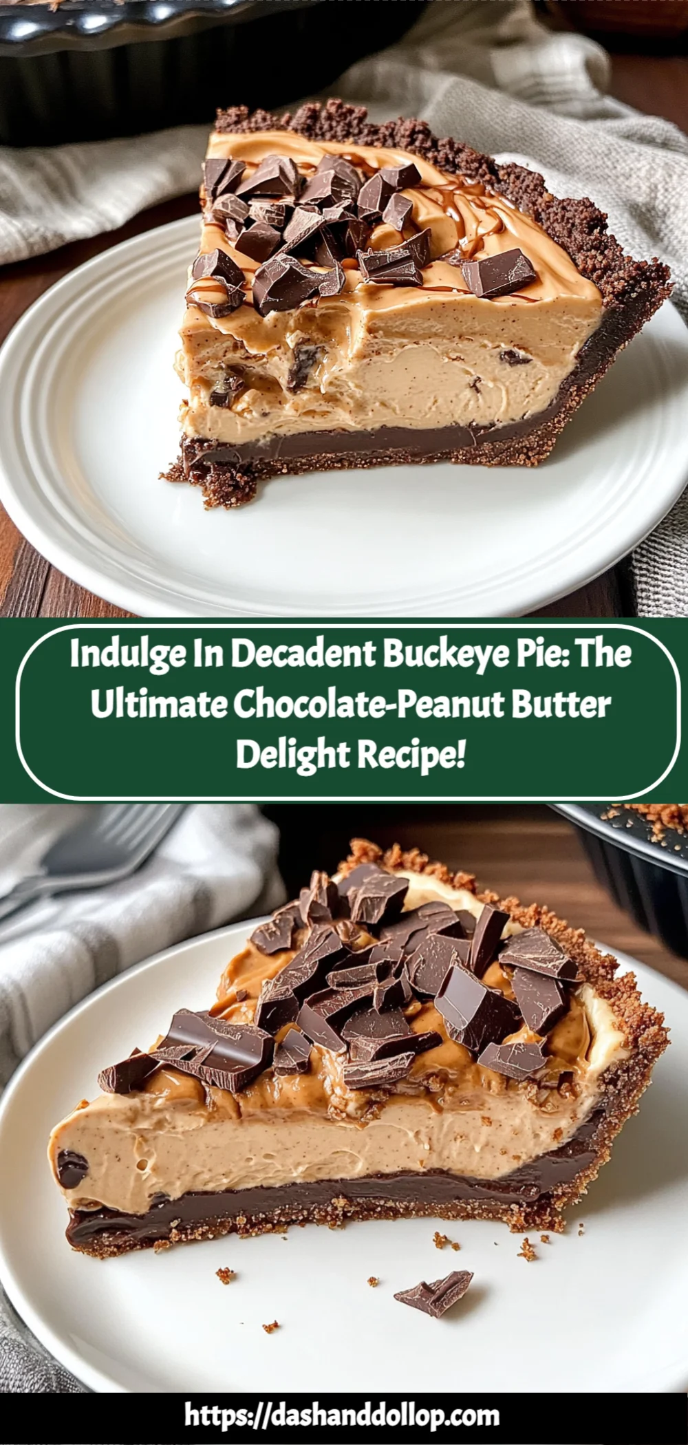 Indulge in Decadent Buckeye Pie: The Ultimate Chocolate-Peanut Butter Delight Recipe!