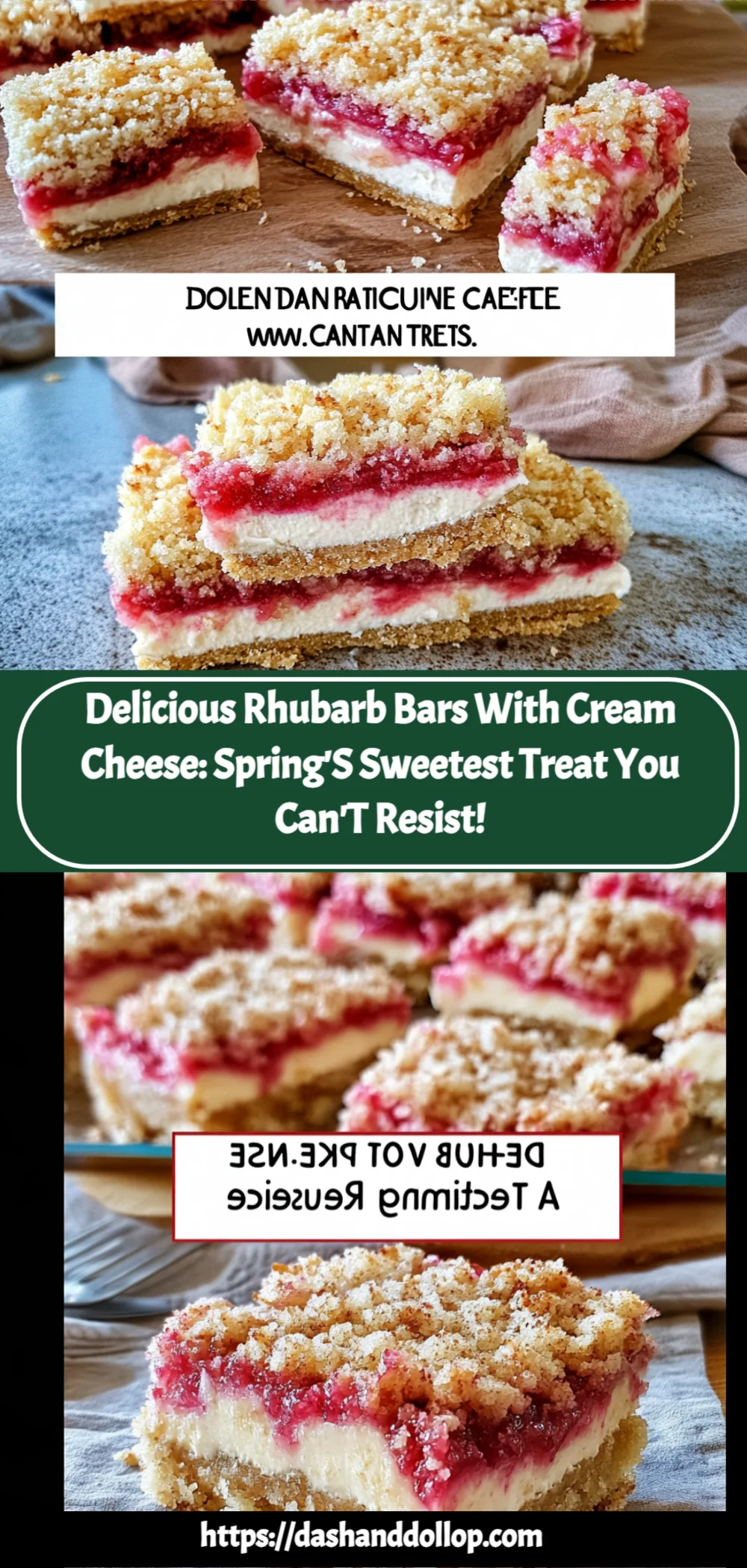Delicious Rhubarb Bars with Cream Cheese: Spring's Sweetest Treat You Can't Resist!
