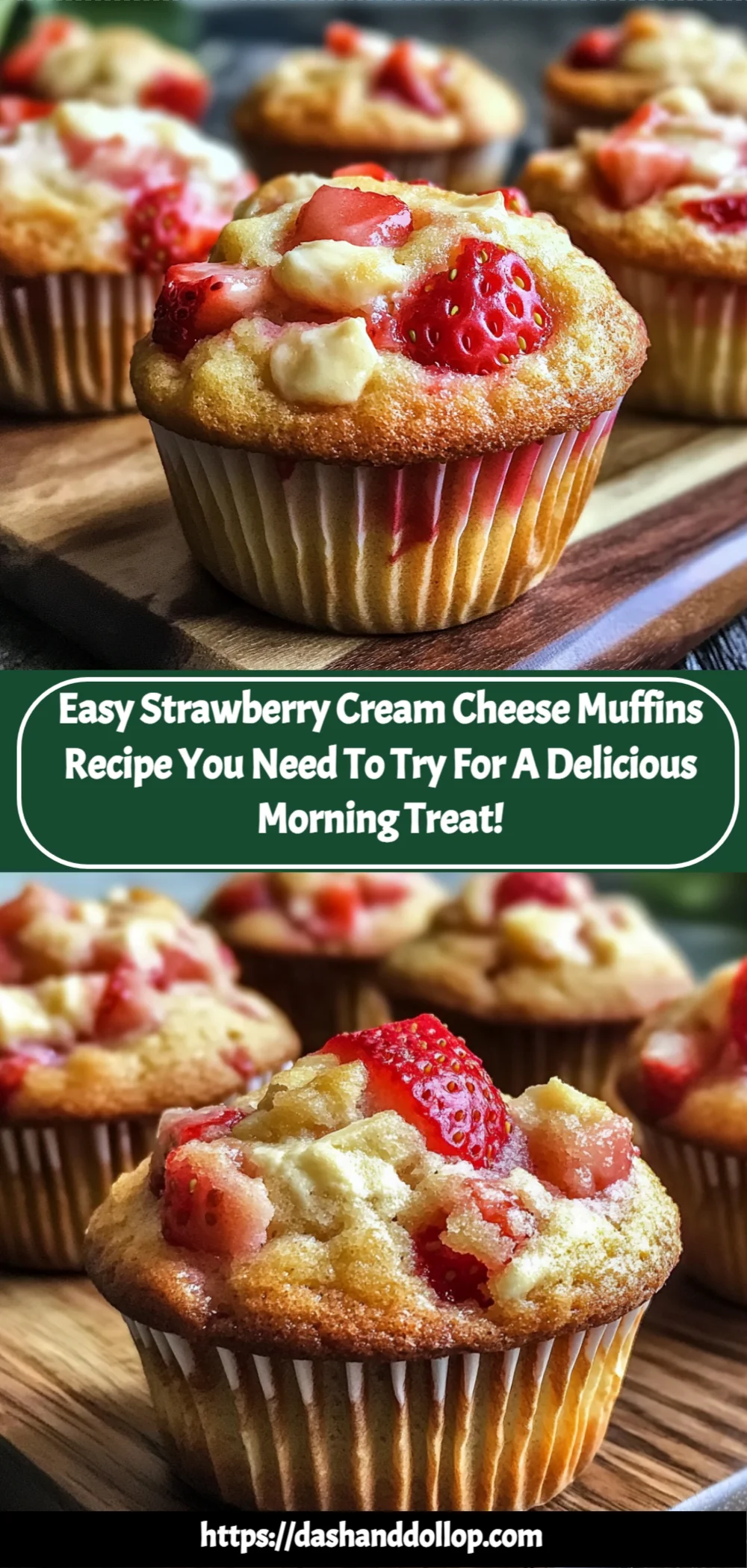 Easy Strawberry Cream Cheese Muffins Recipe You Need to Try for a Delicious Morning Treat!