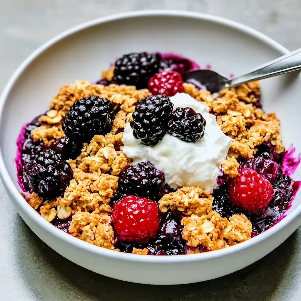Easy Blackberry Crumble Recipe (5 Ingredients!)