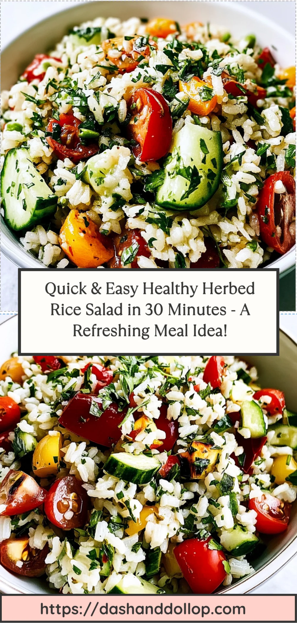 Quick & Easy Healthy Herbed Rice Salad in 30 Minutes - A Refreshing Meal Idea!