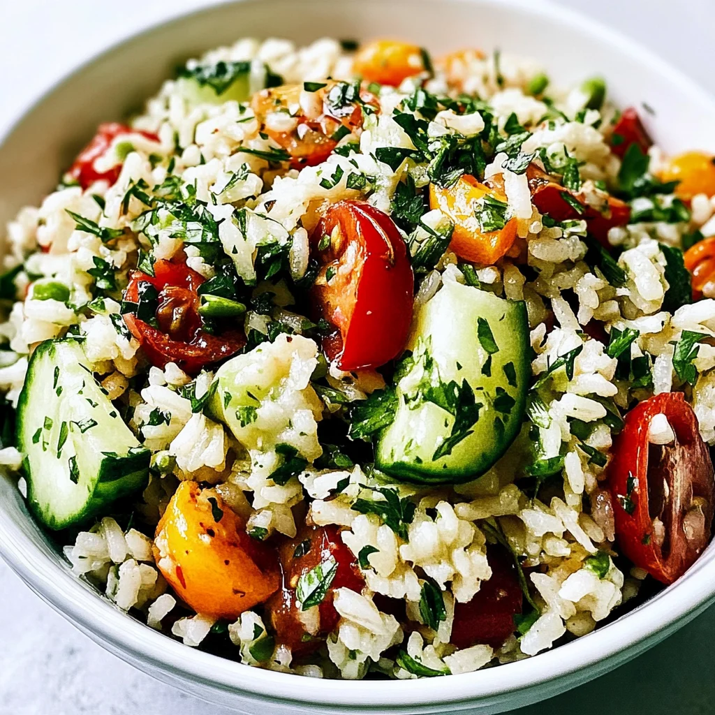 Easy Healthy Herbed Rice Salad Recipe (Ready in 30 Minutes)