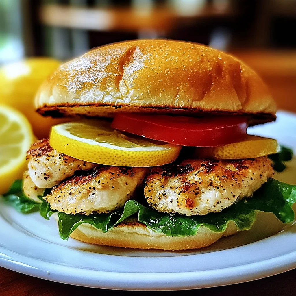 Easy Lemon Pepper Chicken Sandwich Recipe