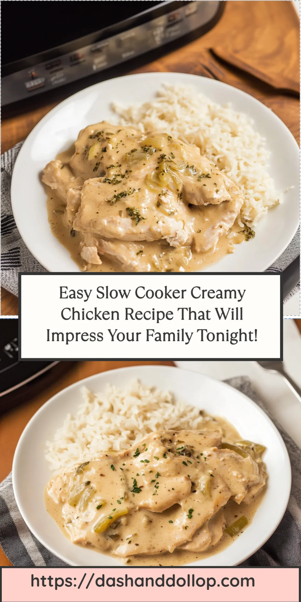 Easy Slow Cooker Creamy Chicken Recipe That Will Impress Your Family Tonight!