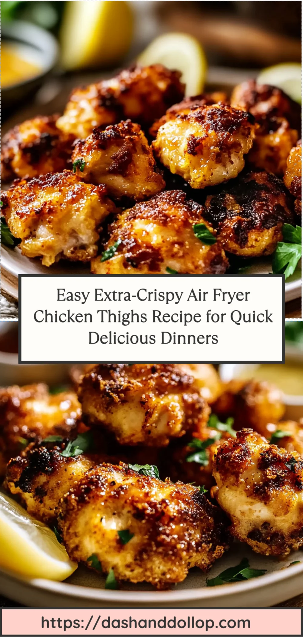 Easy Extra-Crispy Air Fryer Chicken Thighs Recipe for Quick Delicious Dinners