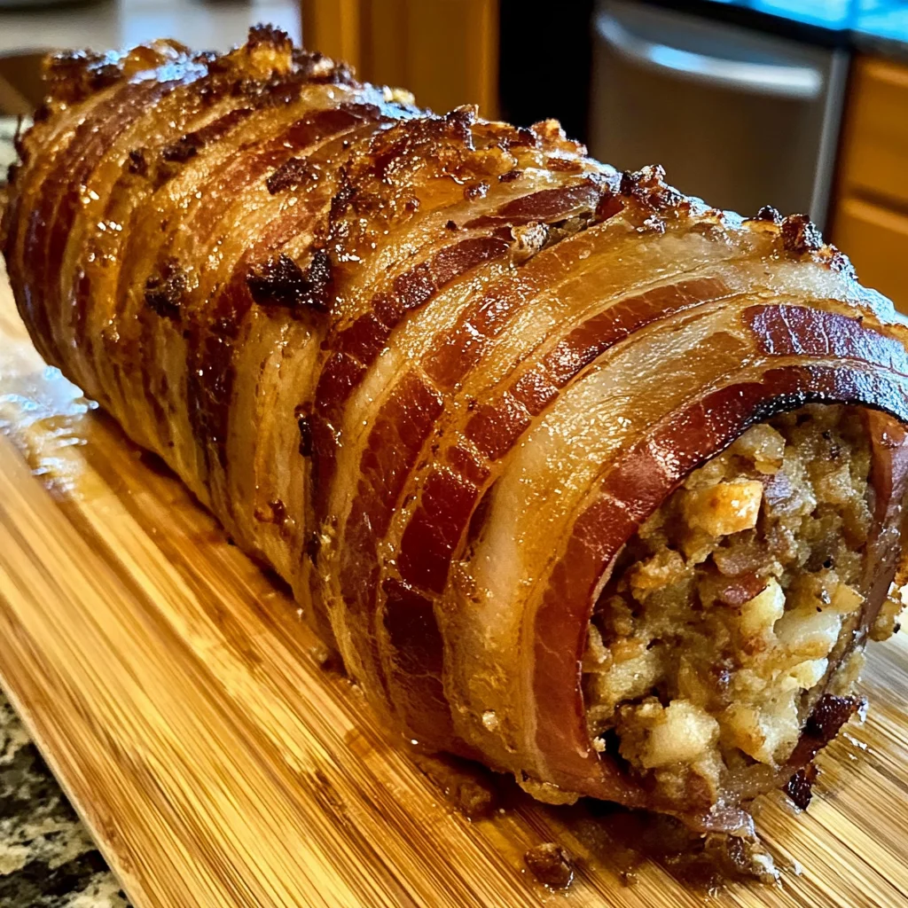 Irresistible Bacon-Wrapped Stuffing Roll Recipe