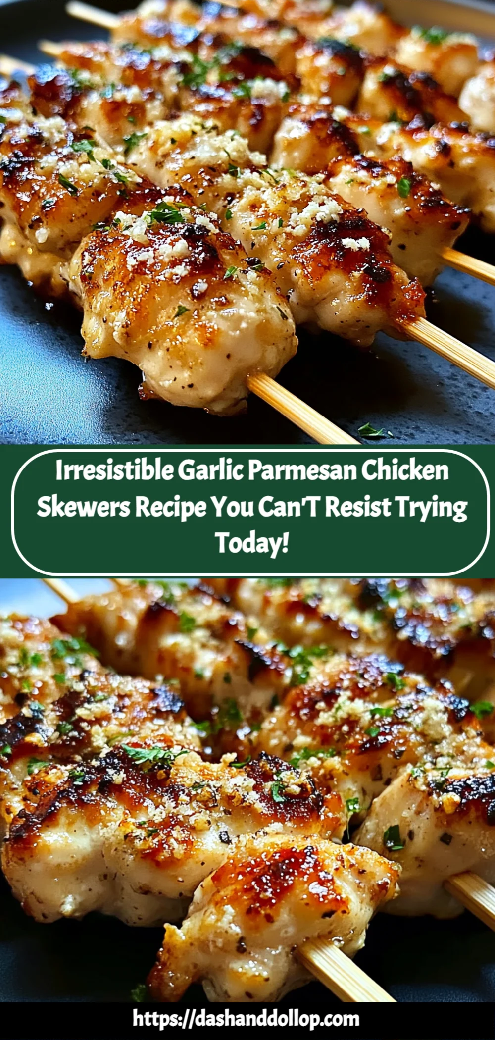 Irresistible Garlic Parmesan Chicken Skewers Recipe You Can't Resist Trying Today!