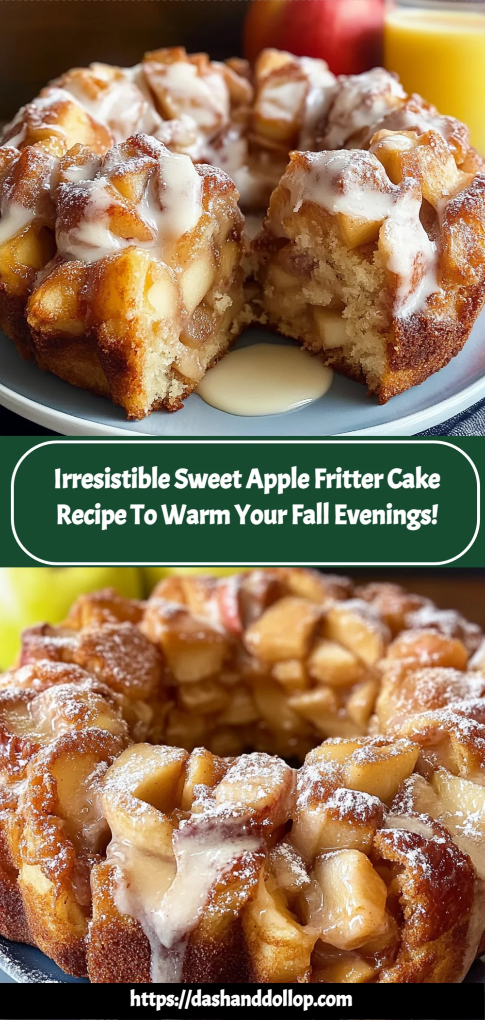 Irresistible Sweet Apple Fritter Cake Recipe to Warm Your Fall Evenings!