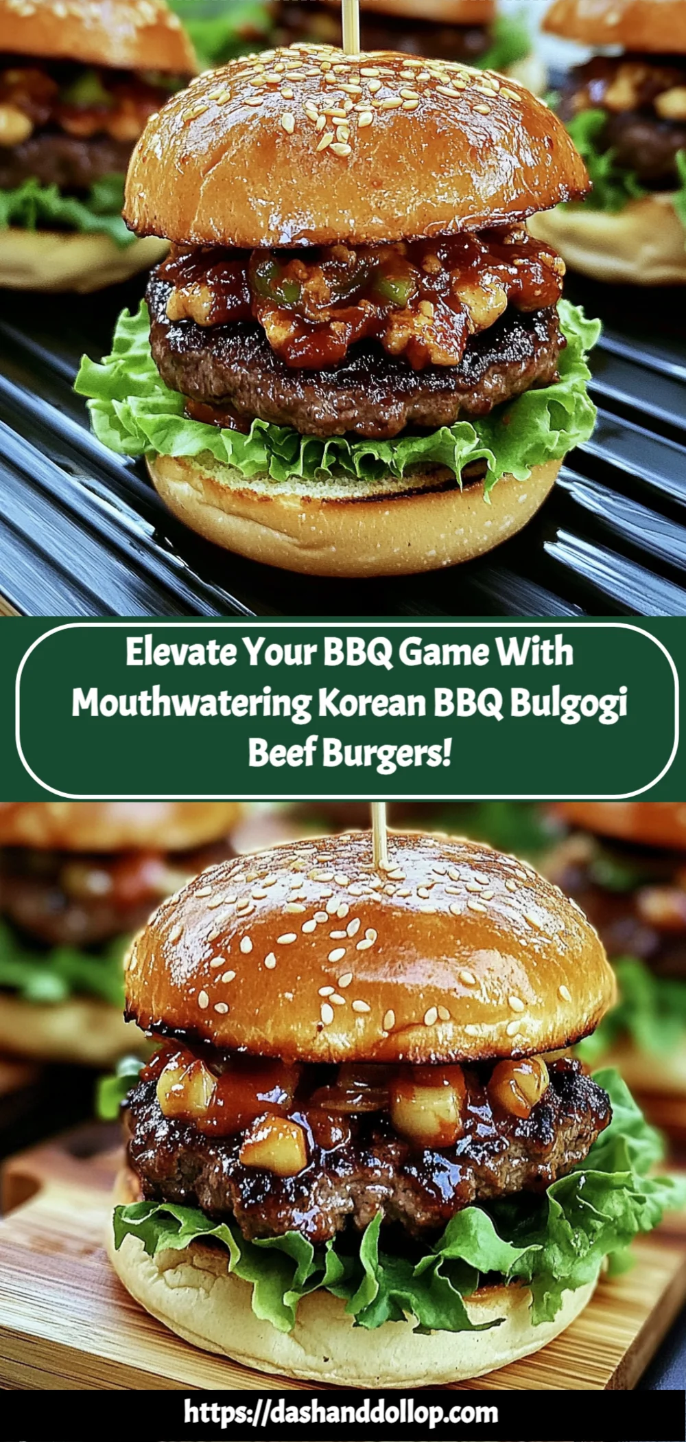 Elevate Your BBQ Game with Mouthwatering Korean BBQ Bulgogi Beef Burgers!