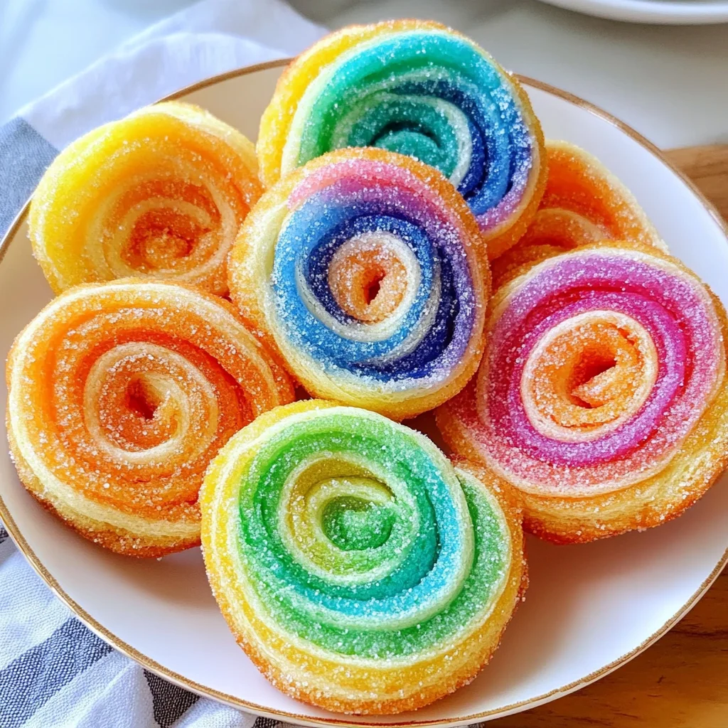 Rainbow Palmiers Recipe (Easy and Colorful Treats!)
