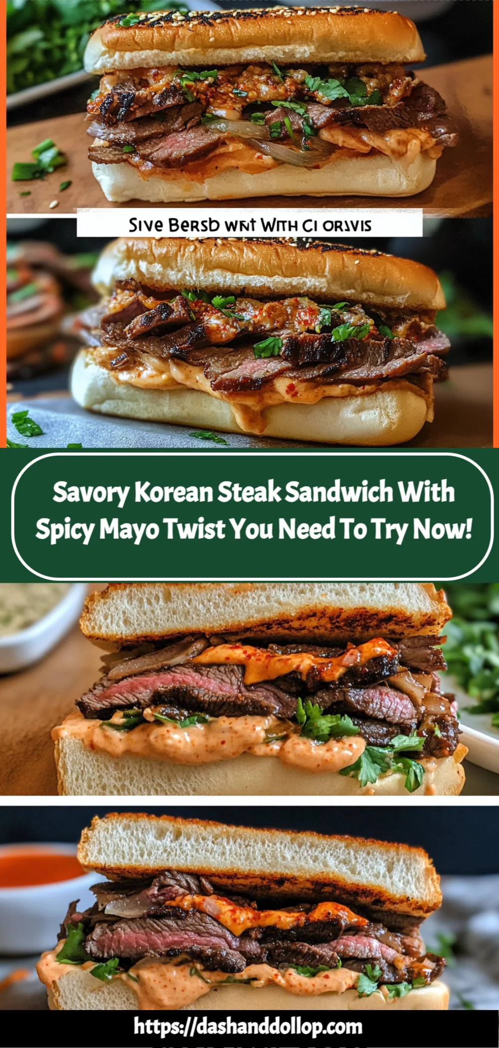 Savory Korean Steak Sandwich with Spicy Mayo Twist You Need to Try Now!