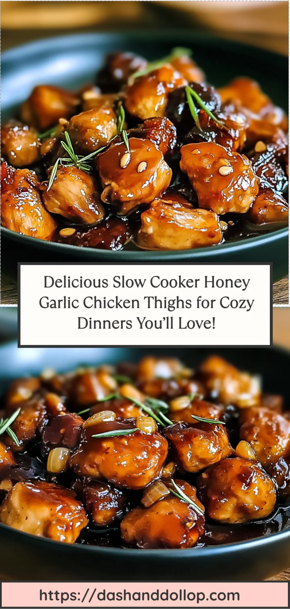 Delicious Slow Cooker Honey Garlic Chicken Thighs for Cozy Dinners You’ll Love!