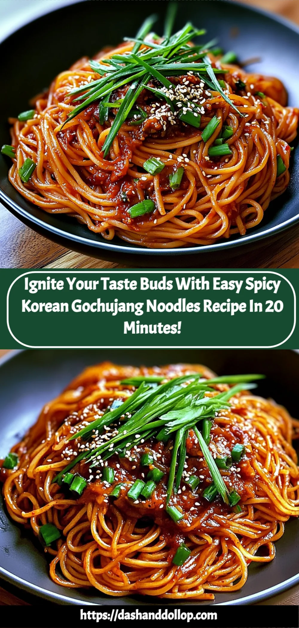 Ignite Your Taste Buds with Easy Spicy Korean Gochujang Noodles Recipe in 20 Minutes!