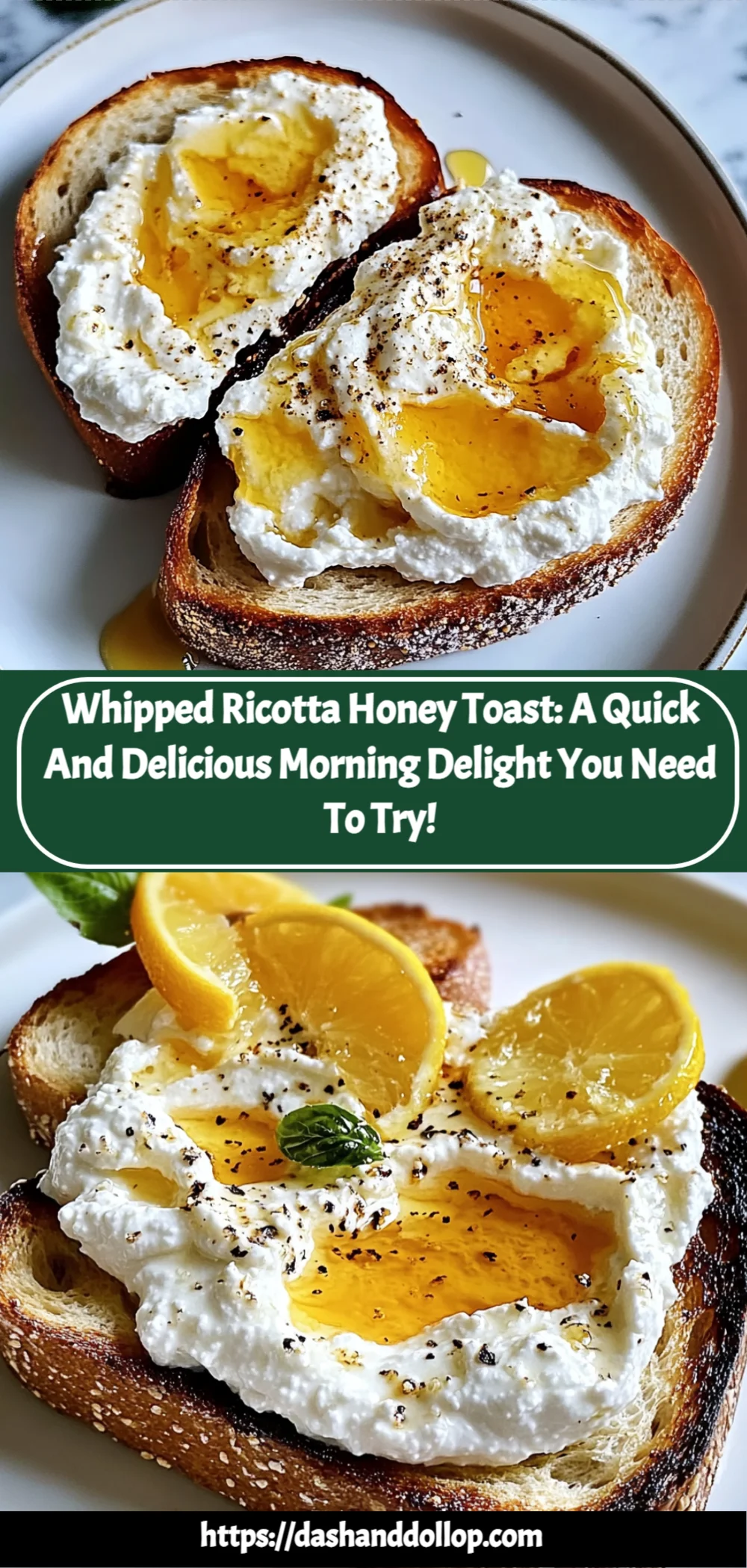 Whipped Ricotta Honey Toast: A Quick and Delicious Morning Delight You Need to Try!