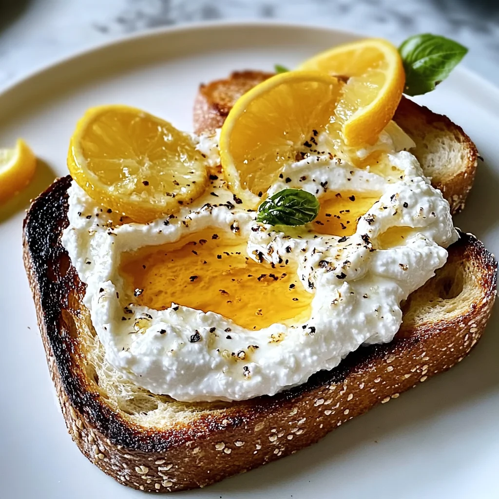 Whipped Ricotta Honey Toast Recipe: A Simple Morning Delight