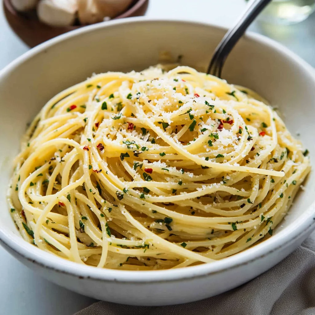 aglio e olio (spaghetti all'aglio e olio)